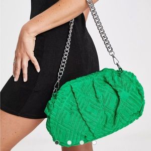 ASOS DESIGN oversized ruched clutch bag